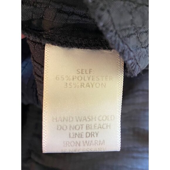 MittoShop Womens Off-Shoulder Jumpsuit L Navy Blue wide Leg Polyester Rayon - Picture 5 of 16